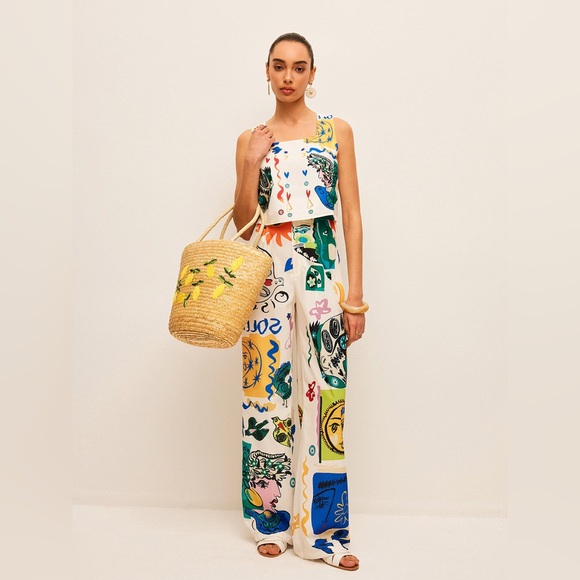 Commense Pants - Commense Graphic Print Top+Pants Set